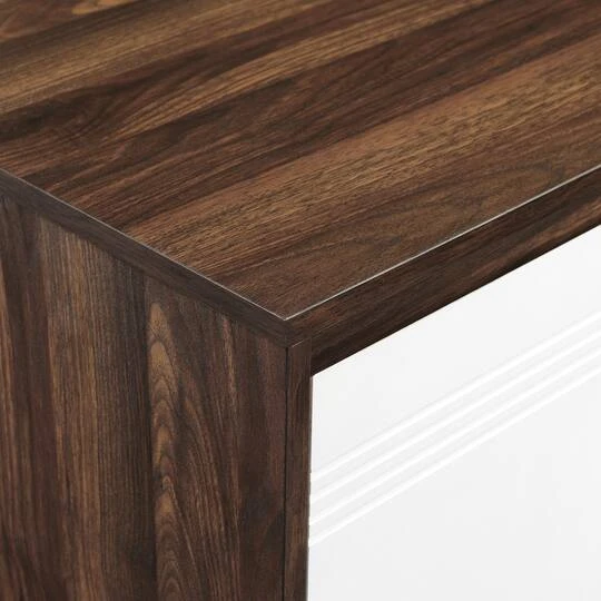 Walker Edison Dark Walnut/White 2 Door Accent Cabinet 9 Walker Edison Dark Walnut/White 2 Door Accent Cabinet - Image 7