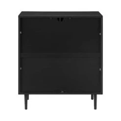 Walker Edison Black Modern Bookmatch Accent Cabinet -Michaels Decor Sale D374500S 3