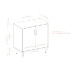 Walker Edison White Modern Bookmatch Accent Cabinet 17 Walker Edison White Modern Bookmatch Accent Cabinet -Michaels Decor Sale D374502S 7