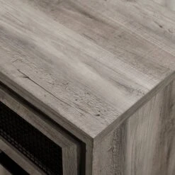 Walker Edison Gray Wash Mesh Metal Accent Cabinet -Michaels Decor Sale D374520S 5