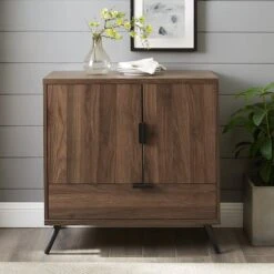 Walker Edison Dark Walnut 2 Door Accent Cabinet -Michaels Decor Sale D374524S 5