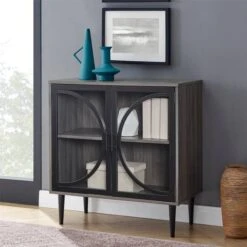 Walker Edison 30" Slate Grey Industrial Storage Cabinet 14 Walker Edison 30" Slate Grey Industrial Storage Cabinet -Michaels Decor Sale D374528S 4