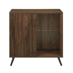Walker Edison 30" Dark Walnut 1 Door Modern Wood Accent Cabinet -Michaels Decor Sale D374529S 2