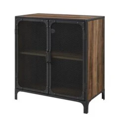 Walker Edison 30" Reclaimed Barnwood Industrial Mesh Metal Door Accent Cabinet 19 Walker Edison 30" Reclaimed Barnwood Industrial Mesh Metal Door Accent Cabinet -Michaels Decor Sale D374530S 7