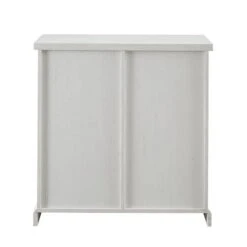 Walker Edison 32" Brushed White Sliding Grooved Door Accent Console 13 Walker Edison 32" Brushed White Sliding Grooved Door Accent Console -Michaels Decor Sale D374535S 3