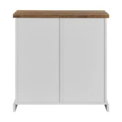 Walker Edison 32" Solid White Reclaimed Barnwood Rustic Farmhouse Buffet -Michaels Decor Sale D374545S 7