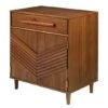 Walker Edison 32" Caramel Chevron Wood Detail Accent Cabinet -Michaels Decor Sale D374549S 1