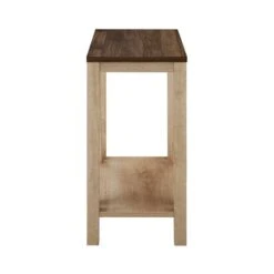 Walker Edison Dark Walnut & White Oak Narrow A-Frame Side Table -Michaels Decor Sale D374598S 2