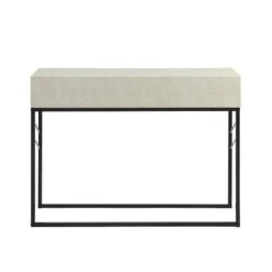 Walker Edison Off White 2-Drawer Faux Shagreen Entry Table -Michaels Decor Sale D374606S 3