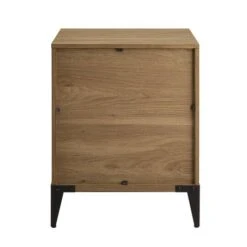 Walker Edison 20" English Oak 2-Drawer Urban Side Table -Michaels Decor Sale D374608S 3