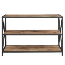 Walker Edison Barnwood X-Frame Industrial Wood Bookshelf 10 Walker Edison Barnwood X-Frame Industrial Wood Bookshelf -Michaels Decor Sale D374610S 2