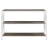 Walker Edison Gray Wash X-Frame Industrial Wood Bookshelf -Michaels Decor Sale D374611S 4