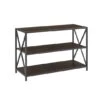 Walker Edison Dark Walnut X-Frame Industrial Wood Bookshelf 2 Walker Edison Dark Walnut X-Frame Industrial Wood Bookshelf -Michaels Decor Sale D374612S 1