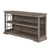 Walker Edison Gray Wash Lateral Bookshelf With Decorative Metal Sides -Michaels Decor Sale D374616S 5
