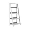 Walker Edison 55" White Modern Ladder Bookshelf -Michaels Decor Sale D374622S 1