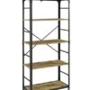 Walker Edison 64" Barnwood Angle Iron Industrial Bookcase -Michaels Decor Sale D374623S 1