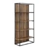 Walker Edison 64" Reclaimed Barnwood & Black Farmhouse Plank Back Bookshelf -Michaels Decor Sale D374625S 6