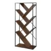 Walker Edison 68" Dark Walnut V Bookshelf -Michaels Decor Sale D374630S 1