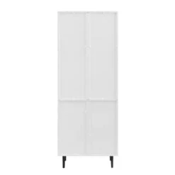 Walker Edison 68" Solid White Hutch With Bookmatch Doors -Michaels Decor Sale D374632S 3