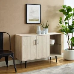 Walker Edison 44" Birch Mid Century Modern Buffet -Michaels Decor Sale D374639S 4