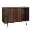 Walker Edison 44" Dark Walnut Mid Century Modern Buffet -Michaels Decor Sale D374642S 1