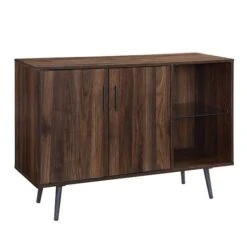 Walker Edison 44" Dark Walnut Mid Century Modern Buffet