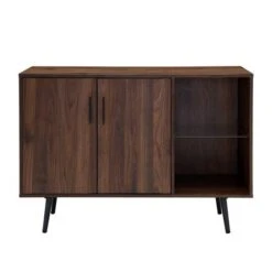 Walker Edison 44" Dark Walnut Mid Century Modern Buffet -Michaels Decor Sale D374642S 2