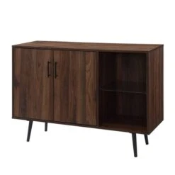 Walker Edison 44" Dark Walnut Mid Century Modern Buffet -Michaels Decor Sale D374642S 5