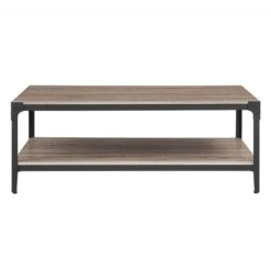 Walker Edison 48" Driftwood Angle Iron Coffee Table -Michaels Decor Sale D374663S 2