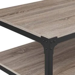 Walker Edison 48" Driftwood Angle Iron Coffee Table -Michaels Decor Sale D374663S 5