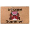 Welcome Summer Crab Coir Doormat 2 Welcome Summer Crab Coir Doormat -Michaels Decor Sale D388062S 11