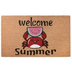 Welcome Summer Crab Coir Doormat