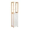 Organize It All Rendition 68" White 6-Shelf Bamboo High Cabinet 1 Organize It All Rendition 68" White 6-Shelf Bamboo High Cabinet -Michaels Decor Sale D393680S 1