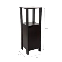 Organize It All 40" Espresso 3-Shelf Ambassador Floor Cabinet -Michaels Decor Sale D393682S 9