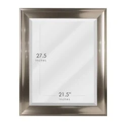 Head West Brushed Nickel Framed Beveled Accent Vanity Mirror -Michaels Decor Sale D394069S 6