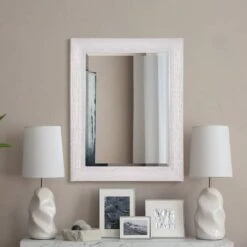 Head West® Textured Chrome Rectangular Wall Vanity Mirror -Michaels Decor Sale D394084S 1 1