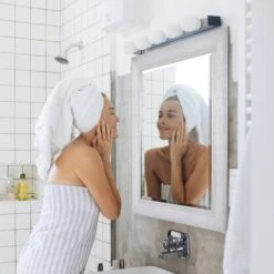 Head West® Textured Chrome Rectangular Wall Vanity Mirror -Michaels Decor Sale D394084S 2