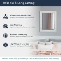 Head West® Textured Chrome Rectangular Wall Vanity Mirror -Michaels Decor Sale D394084S 4