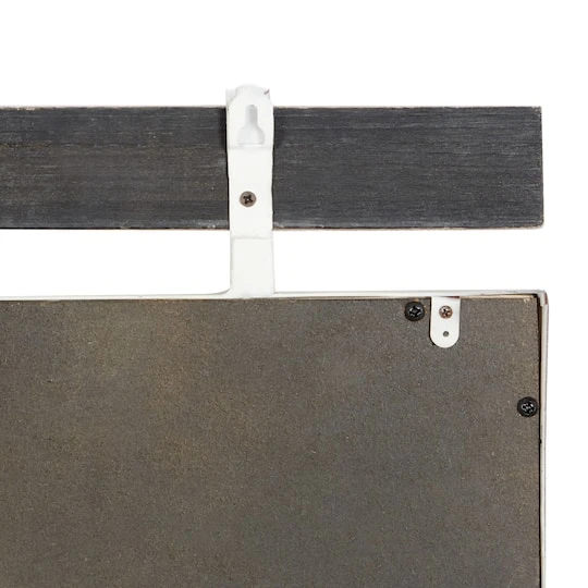 35" Brown Wood Rustic Wall Mirror 8 35" Brown Wood Rustic Wall Mirror - Image 6