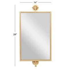 28" Rectangle Wood Wall Mirror Gold -Michaels Decor Sale D396355S 7