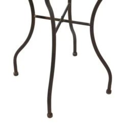 24" Silver Metal Flower Top End Table 14 24" Silver Metal Flower Top End Table -Michaels Decor Sale D400053S 4