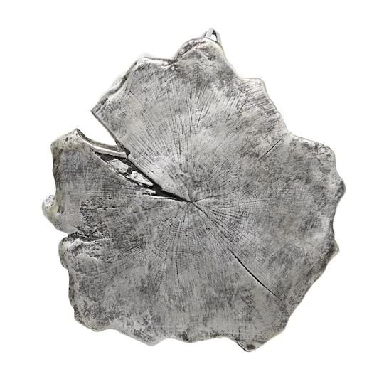 26" Polystone & Metal Modern Accent Table Gray 6 26" Polystone & Metal Modern Accent Table Gray - Image 4