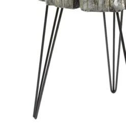 26" Polystone & Metal Modern Accent Table Gray 16 26" Polystone & Metal Modern Accent Table Gray -Michaels Decor Sale D400119S 5