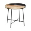 22" Black Metal Contemporary Accent Table 1 22" Black Metal Contemporary Accent Table -Michaels Decor Sale D400129S 1