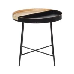 22" Black Metal Contemporary Accent Table -Michaels Decor Sale D400129S 2