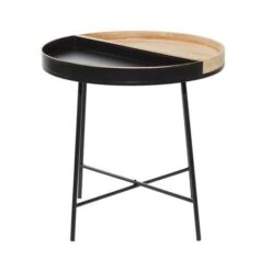 22" Black Metal Contemporary Accent Table -Michaels Decor Sale D400129S 6