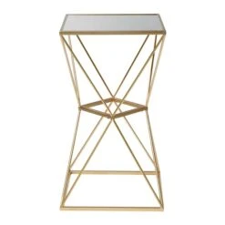 16" Glam Metal Accent Table 11 16" Glam Metal Accent Table -Michaels Decor Sale D400155S 2