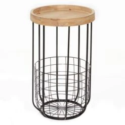 16" Black Industrial Compact Accent Table 15 16" Black Industrial Compact Accent Table -Michaels Decor Sale D400156S 5