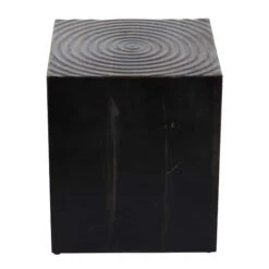 19" Black Rustic Wood Accent Table -Michaels Decor Sale D400168S 2