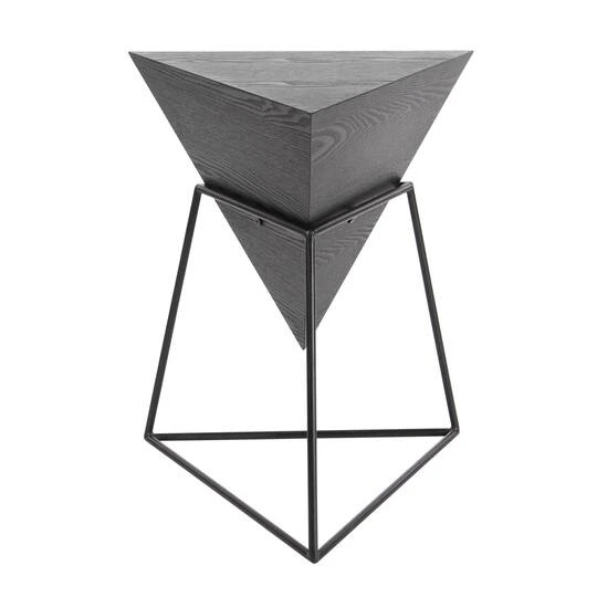 Gray Metal & Wood Modern Accent Table 3 Gray Metal & Wood Modern Accent Table
